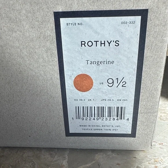 New Rothy's Vibrant Tangerine Women's Flats - Picture 3 of 7